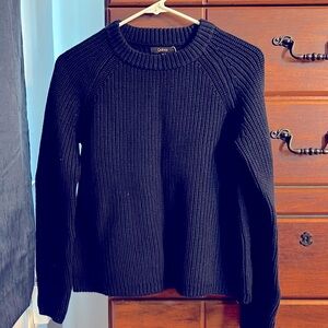 Navy blue brew neck sweater